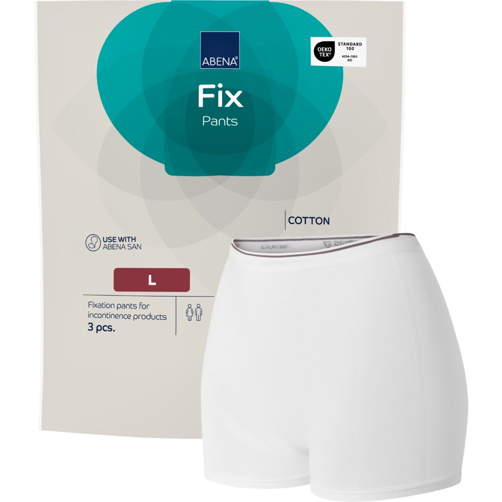 Abena Fix Pants Fikseringsbukser Bomull Med Ben | Str. L