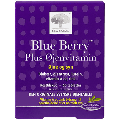 New Nordic Blue Berry Plus Øyenvitamin | 60 tabletter