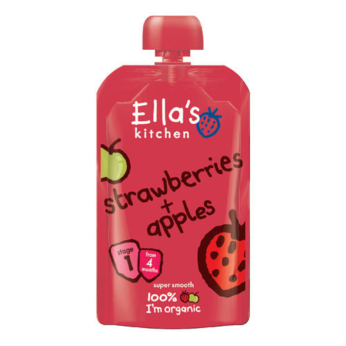 Babymos Jordbær og Eple 4 Mnd+