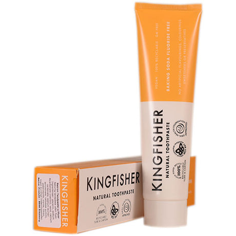 Kingfisher Toothpaste Tandpasta med Natron uden fluor. | 100 ML fra Kingfisher Toothpaste