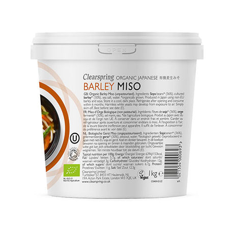 Miso Bygg (Bygg Miso) Upasteurisert Øko