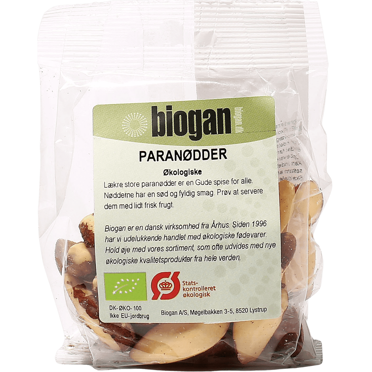 Biogan Paranøtter Økologisk | 75 g
