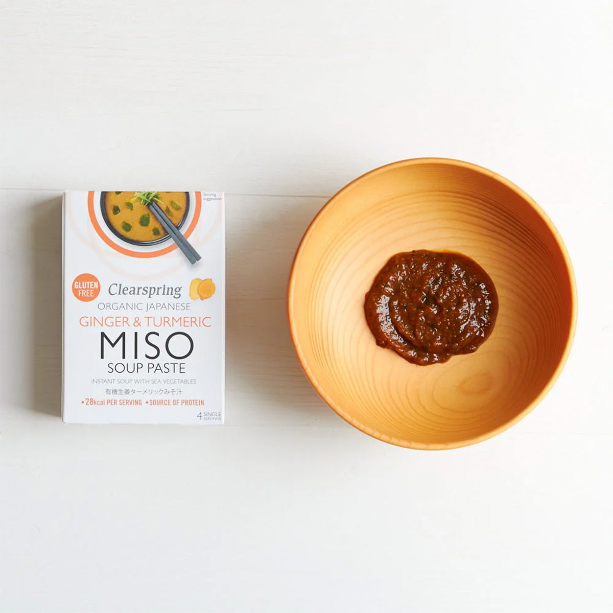 Instant Miso Suppe med Ingefær & Gurkemeje
