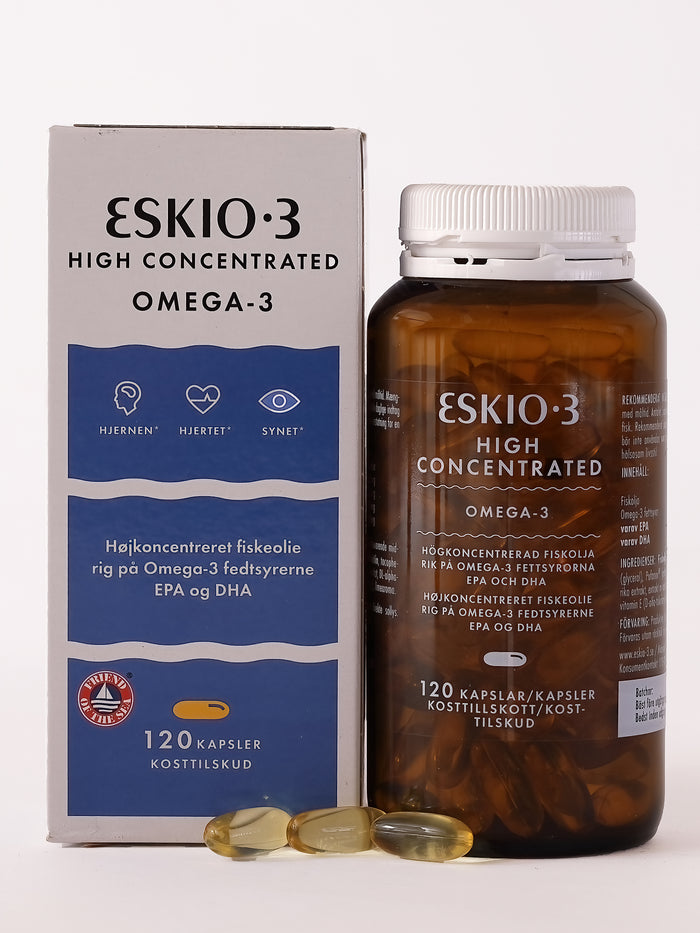 Eskio3 High Concentrated Omega-3 | 120 Kapsler fra Eskio3