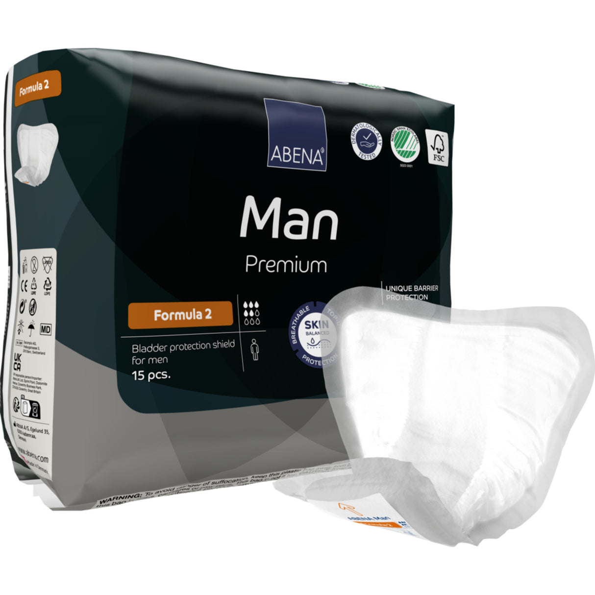 Man Formula 2 for menn, Inkontinensbeskyttelse med teip, Premium