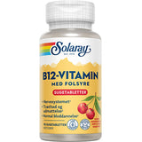 Solaray B12-vitamin med folsyre | 90 tabletter