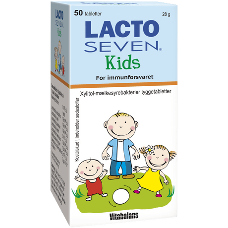 LactoSeven Kids | 50 tabletter fra LactoSeven