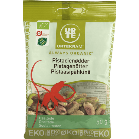 Urtekram Pistasjnøtter Uten Skall Økologisk | 50 g