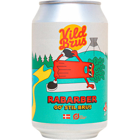 Vild Brus Rabarbra Økologisk | 330 ml fra Vild Brus
