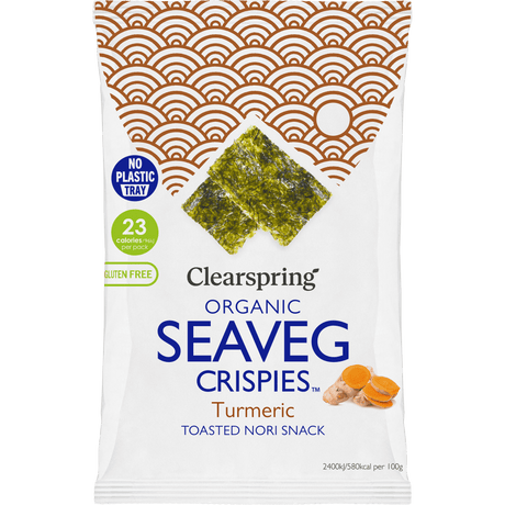 Clearspring Tang Chips Gurkemeie Seaveg Crispies Økologisk | 4 g