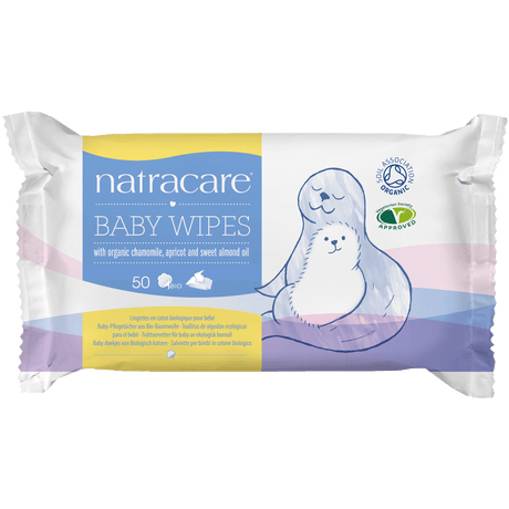 Natracare Baby Våtservietter 100% Bomuld | 50 stk