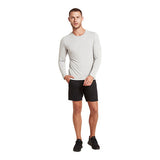 Boody Men´s Long Sleeve Crew T-shirt Light Marl | Str. Xl fra Boody