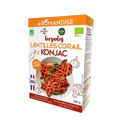 Shirataki & Rød Linse Fusilli Øko