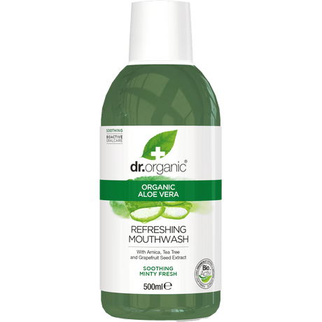 Dr. Organic Munnskyll Aloe Vera | 500 ml