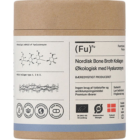Bone Broth Collagen med hyaluronsyre Ø, kapsler | 300 KAP fra Mecindo.no