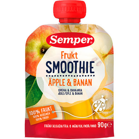 Fruktsmoothie med eple og banan fra 6 mnd.