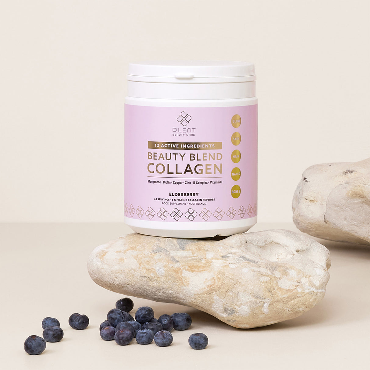 Plent Beauty Blend Collagen | Elderberry fra Plent