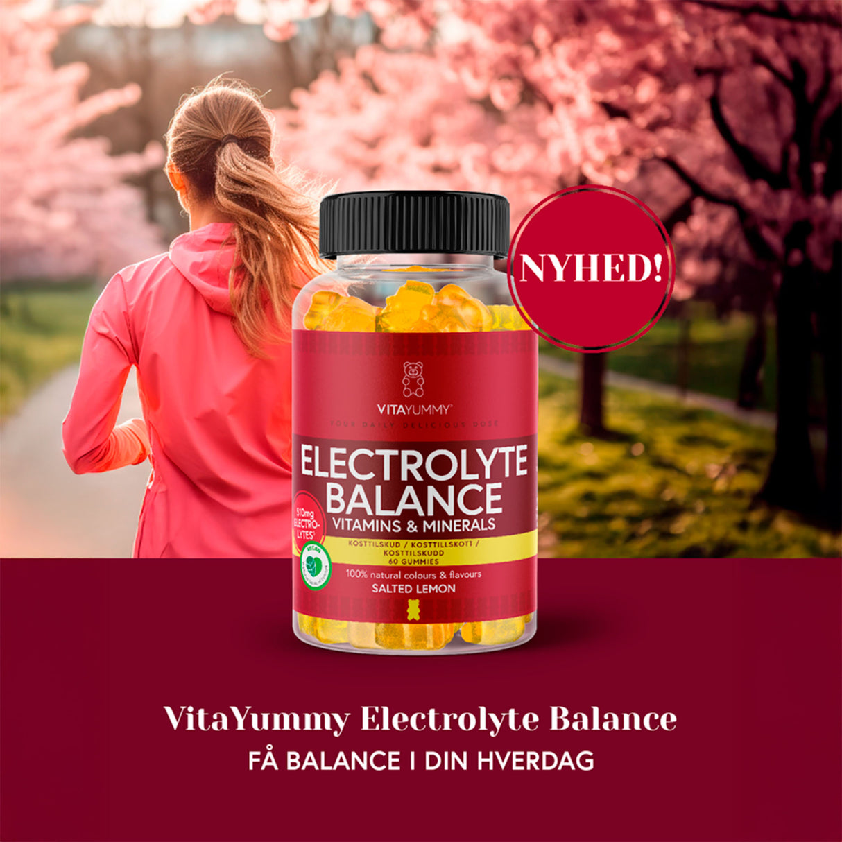 VitaYummy Electrolyte Balance (Salted Lemon) | 60 vingummier fra VitaYummy