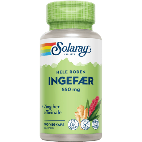 Solaray Ingefærrot | 100 Kapsler
