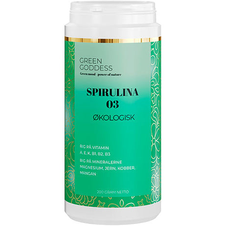 Green Goddess Spirulina Økologisk | 200 g fra Green Goddess