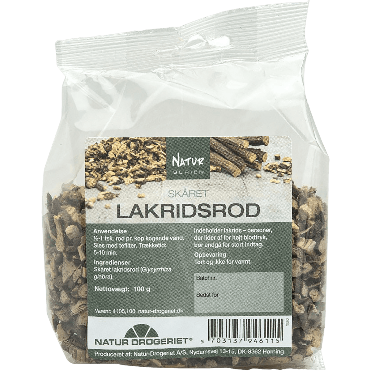 Natur-Drogeriet Skåret Lakrisrot | 100 g fra Natur-Drogeriet