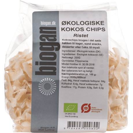 Biogan Kokoschips ristet Økologisk | 200 g