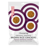 Rice Cracker Black Pepper & Tamari Øko Glutenfri