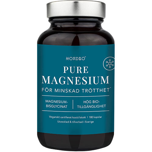 Nordbo Pure Magnesium | 180 Kapsler fra NORDBO