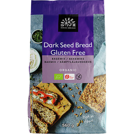 Urtekram Dark Seed Bread GF - Bagemix Ø | 560 GR fra Urtekram