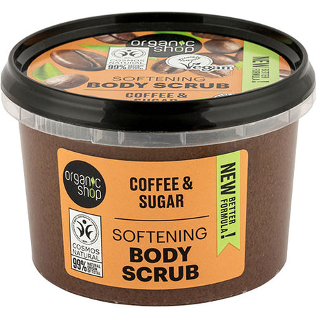 Organic Shop Softening Body Scrub - Coffee | 250 ML fra Organic Shop