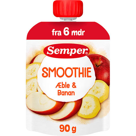 Semper Fruktsmoothie med eple og banan fra 6 mnd. | 90 g fra Semper