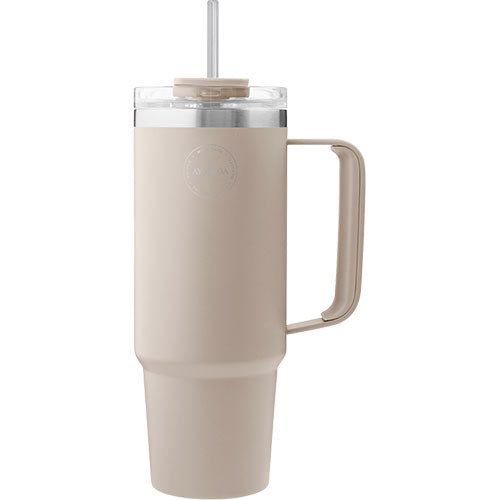 Termokopp med sugerør Cream Beige fra AYA&IDA