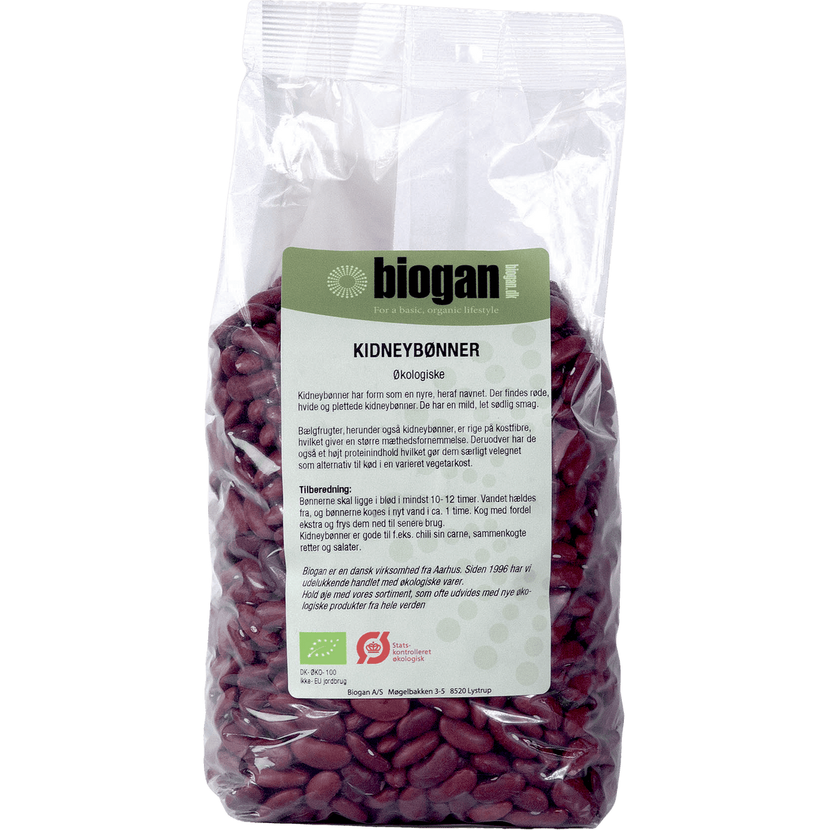 Biogan Kidneybønner Økologisk | 1 kg