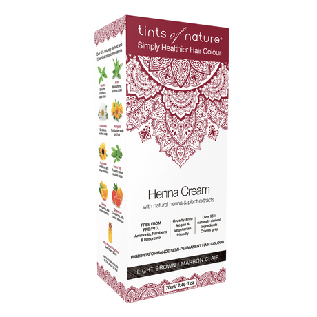 Tints of Nature Henna Hårfarge Krem | Light Brown