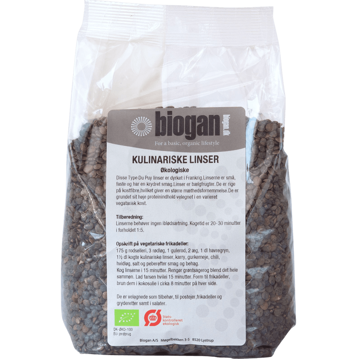Biogan Dupuy Linser Økologisk | 750 g