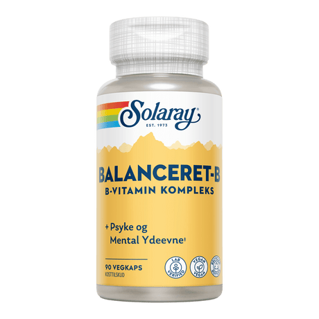 Solaray Balansert B-Vitamin Kompleks | 90 Kapsler