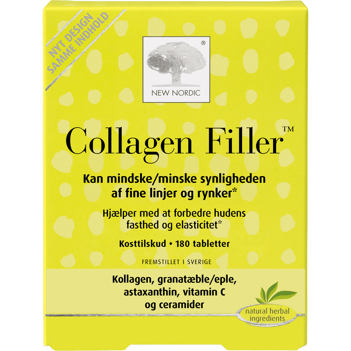 New Nordic Skin Care Collagen Filler | 180 tabletter