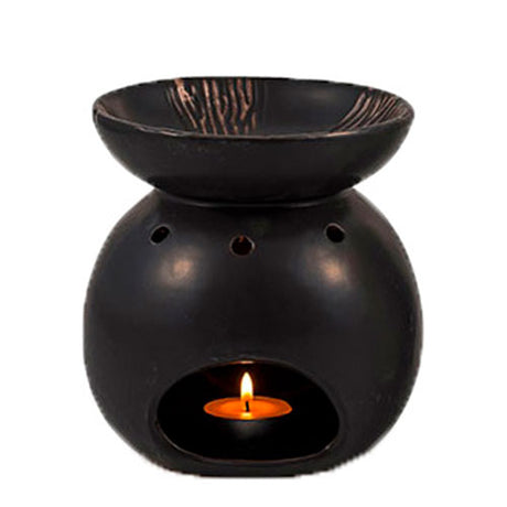 Duftlampe Keramikk Sort