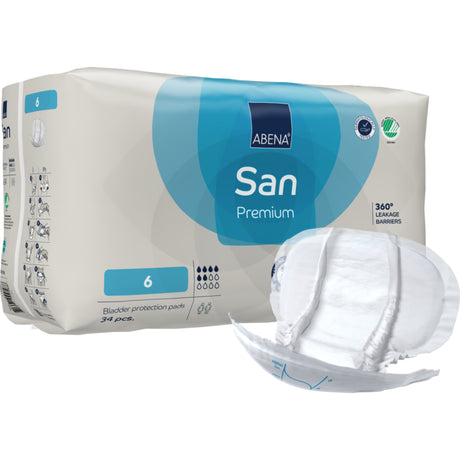 San 6, Kroppsformet Inkontinensbeskyttelse med teip, Premium