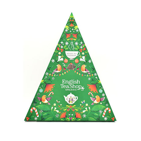 Triangular te-julekalender grønn Øko