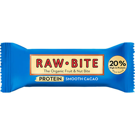 RawBite Proteinbar Økologisk | Smooth Cacao fra RawBite