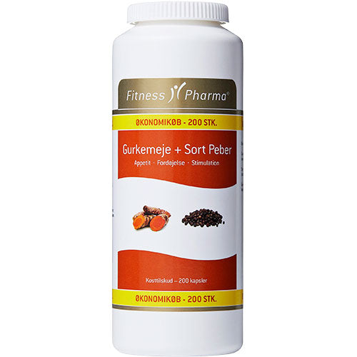 Gurkemeie & Svart Pepper fra Fitness Pharma