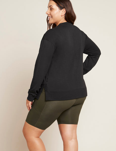 Bambus Crew Pullover Svart