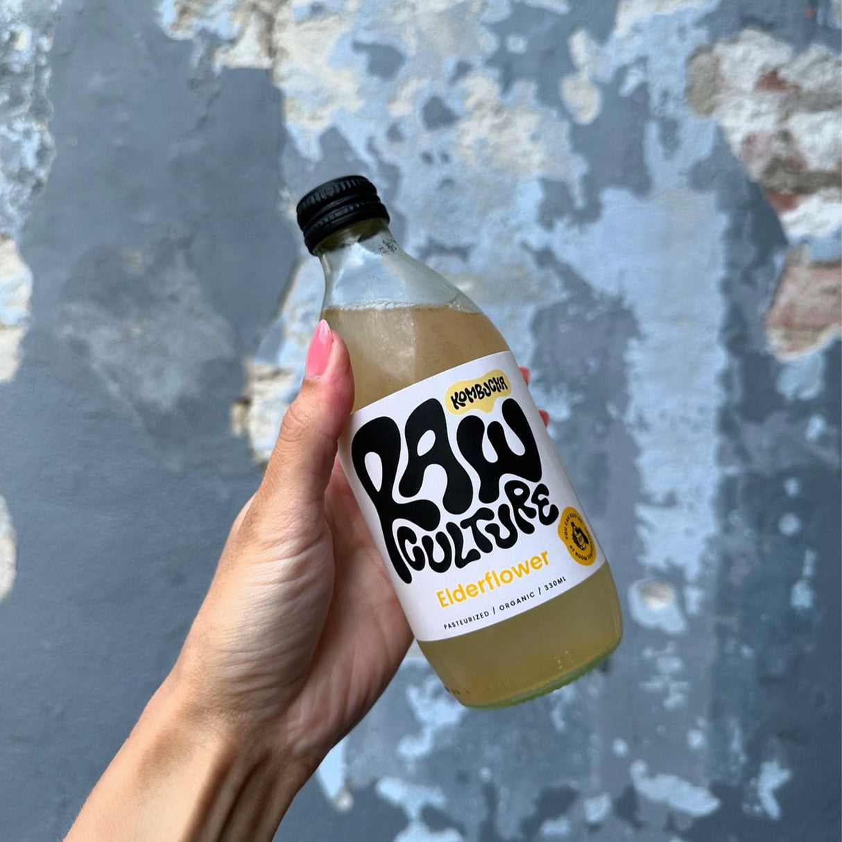 Kombucha Hyldeblomst Øko fra Raw Culture