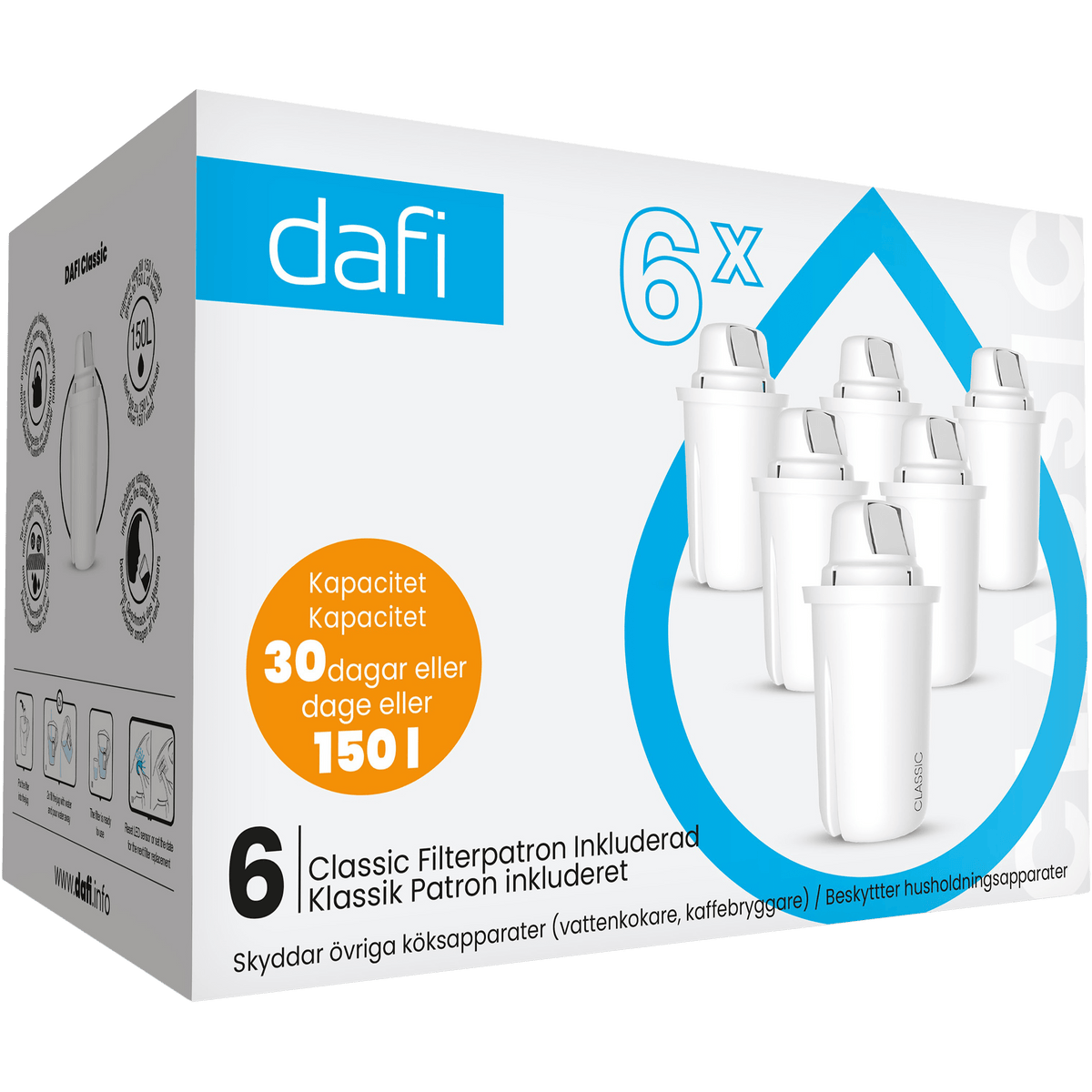 Dafi Filterpatroner | 6-pack fra Dafi