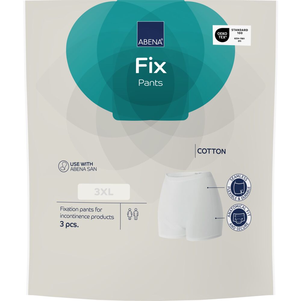 Abena Fix Pants Fikseringsbukser Bomull Med Ben | Str. 3XL
