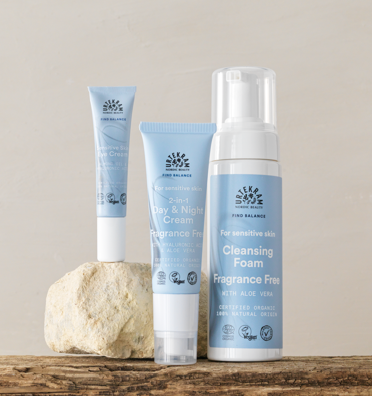 Urtekram Cleansing Foam Fragrance Free | 150 ml fra Urtekram