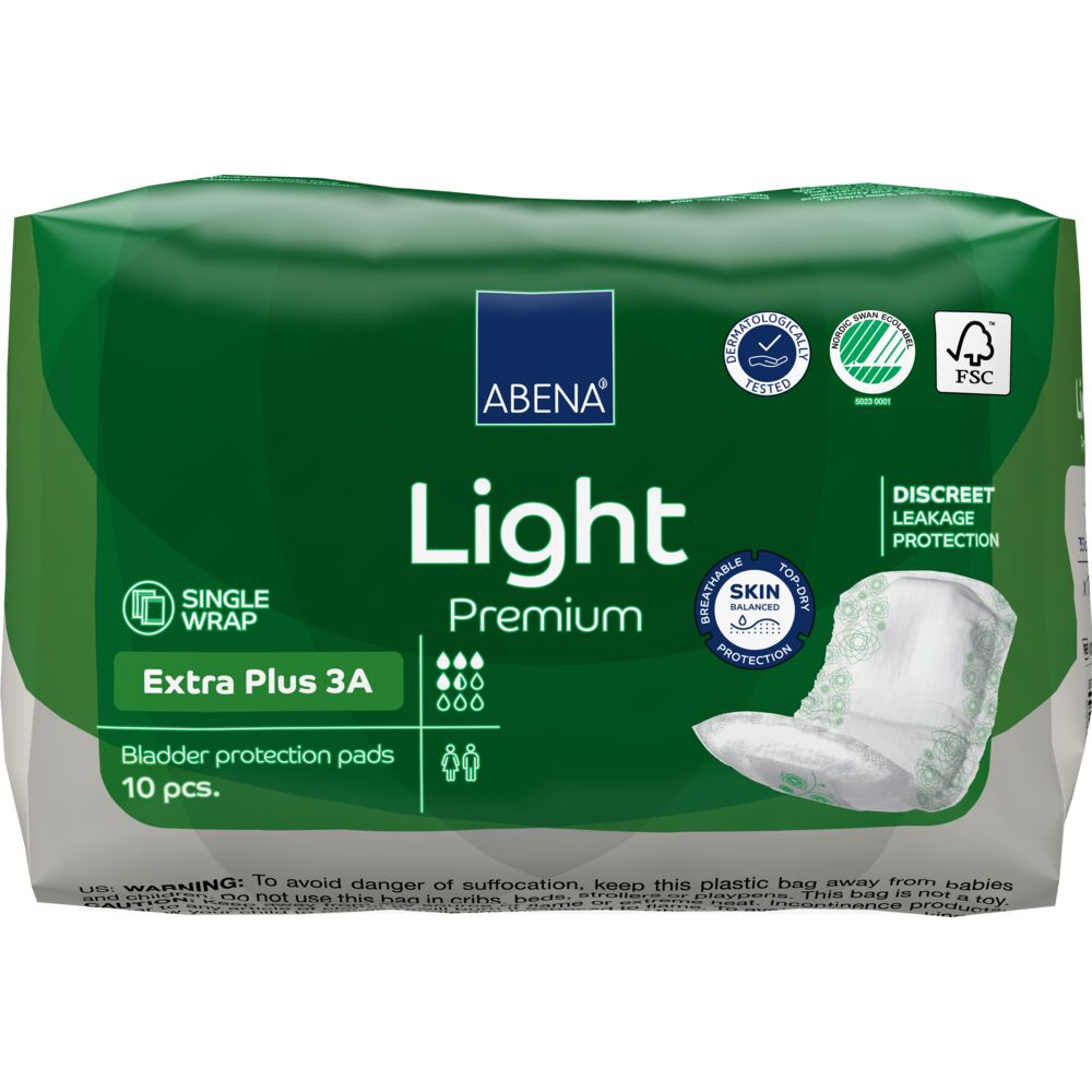 Abena Light Extra Plus 3A Inkontinensbeskyttelse | 10 stk