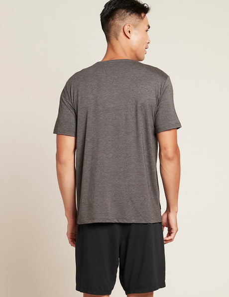 Bambus T-shirt Menn V-hals mørkegrå