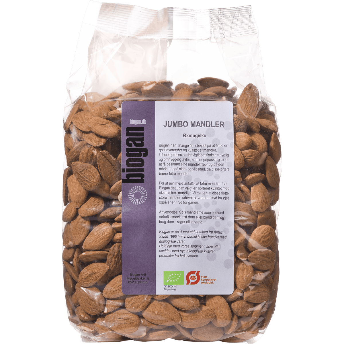 Biogan Mandler Økologisk | 1 kg fra Biogan
